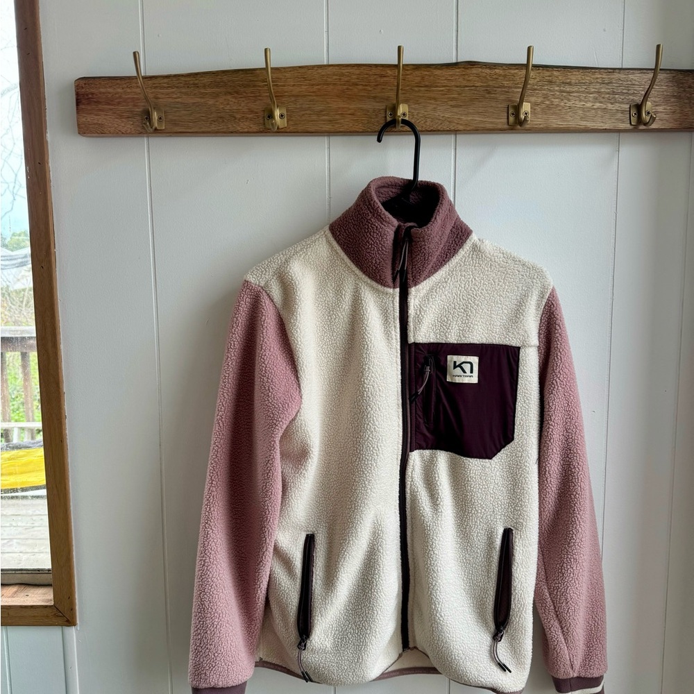 Kari Traa Fleece Jacket - Cream and Pink